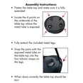 thumbnail image 4 of Preferred Nation | 2 Tier Folding Camping Table with 4 Mesh Cup Holders Black | Polyester with Metal Frame | Compact Convenient Carry Case Included | Side Table for Tailgate, 4 of 5