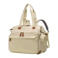 thumbnail image 4 of Lipstore Diaper Bag Backpack Pacifier Case Portable Wear Resistant with Straps Travel Bag Khaki, 4 of 8