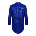 thumbnail image 2 of Raenseen Veste de Smoking pour Garçon, Blazer à Paillettes Queue-de-Pie, Habit Queue d'Hirondelle, Manteau de Soirée Formelle, Bleu 6, 2 of 5