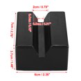 thumbnail image 3 of Unique Bargains 7 x 6 x 3.7cm Car Jack Pad Slotted Puck Support Frame Rail Pinch Weld Protector Rubber, 3 of 7