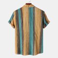 thumbnail image 4 of Birdeem Mens Beach Short Sleeve Button Hawaiian Textured Casual Solid Dress Shirts, 4 of 12