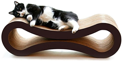 PetFusion Cat Scratcher Lounge - Deluxe (Walnut Brown)