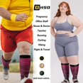 thumbnail image 3 of LEEYNEER Wide Calf Compression Socks for Women and Men Circulation  Plus Size Knee High Support Stockings  4XL, 3 of 6