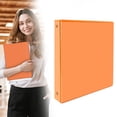 thumbnail image 1 of ZTTD 3 Ring Binder 1 Inch, 1" Clear View Binder, Orange, Letter / A4 Size | Extra Durable, PVC-Free, Interior Pockets, 175-Sheet Capacity, Eco-Friendly, Reinforced Hinge, S-chool, Office, 1 of 9