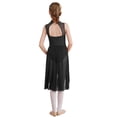thumbnail image 2 of RUNQHUI Robe de Danse Lyrique Ballet Strass pour Filles Patinage Artistique Sans Manches Justaucorps Jazz Latin Danse Moderne Noir 12, 2 of 7
