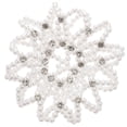 thumbnail image 4 of Miangastore Perle Élastique en Crochet pour Cheveux avec Design en Strass pour Performance de Danse Blanc, 4 of 8