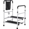thumbnail image 2 of Royalbelle TrilenarsStep Stool with Dual Handle and Non Skid Rubber Platform,Bed Rails with Adjustable Height Bed Safety Step,Handicap Steps for Elderly,Daily Support,Double Handrails and Layers, 2 of 7