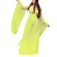 thumbnail image 1 of Ketyyh-chn99 Robes d'Été pour Femmes Robe Courte Robe de Fête Robe Droite Unie pour Vacances Robe à Enfiler Robe de Plage Jaune, TG, 1 of 5