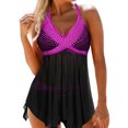 thumbnail image 1 of Gupgi Plus Size Swimsuits for Women 2 Piece Bathing Suits Tankini Top and Panties, 1 of 4