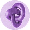 thumbnail image 1 of Ahgly Company Tapis d'Intérieur Lavable en Machine Carré Transitionnel Violet, 3 Pieds Carré, 1 of 7