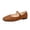 Light Brown, variant on Commforr Women's Shoes Dress Shoes for Women Mary Jane Shoes for Women Women's Flats Women's Mary Jane Flats Closed Square Toe Ballet Flat Dressy Comfortable Slip on Shoes White 9.5