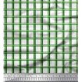 thumbnail image 3 of Soimoi Green Rayon Fabric Window Pane Check Print Sewing Fabric Yard 42 Inch Wide, 3 of 3