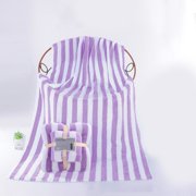 Dvkptbk Coral Velvet Absorbent Bath Towels for Adults Face Towel Bath Towel Set Soft Comfortable Bathroom Towel Set Highly Absorbent Soft Bathroom Towels Set Bathroom Accessories, Purple