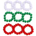 thumbnail image 3 of SNNROO 300 Pcs Pompons Bricolage Pompons Pailletés Pompons de Noël Pompons pour Enfants, 3 of 8