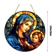 thumbnail image 3 of WRKEKC Clearance Nativity Scene Stained Glass Suncatcher Christmas Nativity Scene Window Hanging Stained Glass for Christmas Nativity Scene Suncatchers for Window Stained Glass, 3 of 7