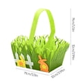 thumbnail image 3 of karymi Portable Non-Woven Basket Decoration Easter Basket Home Textile Storage Storage Container Up to 45% off, 3 of 7