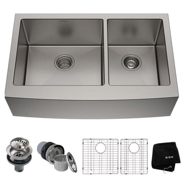 KHF203-36 STANDART PRO 2BWL FARMH DK SINK 16G SS