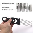 thumbnail image 3 of Pipe Cylinder Cleaning Brush, Black Portable Plastic Stainless Steel Musical Instrument Brush  For Factory Black, 3 of 8