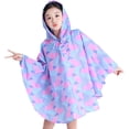 thumbnail image 5 of MIASHUI Poncho de Pluie pour Enfants Réutilisable Imperméable pour Tout-Petits, Rose, 1-3 Ans, 5 of 5