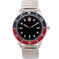 thumbnail image 1 of Montre George à argent bracelet extensible pour hommes, 1 of 2