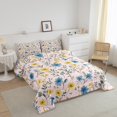 thumbnail image 3 of Erosebridal Ensembles de Couettes Florales à Fleurs Vibrantes Format Simple, Couettes et Duvets Roses, Décor Botanique Rustique, Microfibre 2 Pcs, 3 of 8