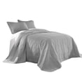 thumbnail image 1 of Chezmoi Collection Kingston Ensemble Couvre-Lit Surdimensionné 3 Pcs (Très Grand, Gris), 1 of 3