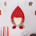 thumbnail image 4 of lionlar Calendrier de l'Avent de Noël Mural Non Tissé Gnome 24 Jours Rouge, 4 of 9