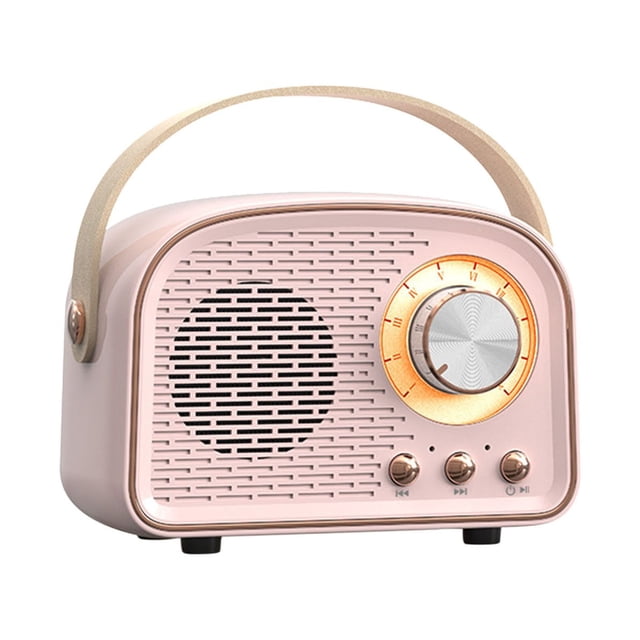 TOPRenddon Bluetooth Speaker, Retro Bluetooth Speaker Mini Wireless Speaker With Riching Bass In Clear Stereo Sound Portable Speaker Support FM, USB Drive, SD Card, AUX