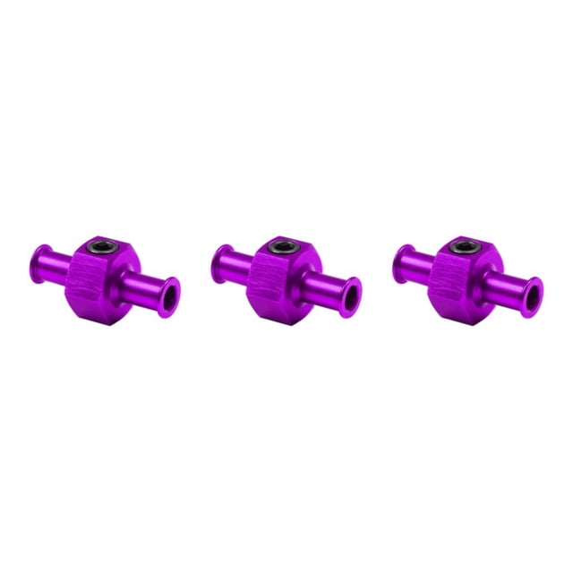 maskred Nitrous Pressure Gauge Adapter High Durability For Easy And Effective Simple Purple 3Set