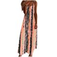 thumbnail image 2 of Ovzne Robes d'Été pour Femmes Robe pour Femme Robes d'Été pour Femmes Imprimé Sans Manches Col Rond Robe Décontractée Longues Robes Grande Taille Robe Imprimée Liquidation, 2 of 3