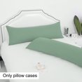 thumbnail image 4 of PiccoCasa 2Pcs Body Pillowcases Microfiber Pillow Covers, Jumbo Spa Blue, 4 of 9