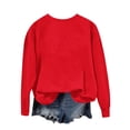 thumbnail image 5 of Meichang Chandail de Football pour Femmes, Coupe Ample, Manches Longues, Col Ras du Cou, Chandails Graphiques, Coupe Ample, Automne Hiver, Chandail à Enfiler Décontracté, Vêtements pour le Dimanche Jour de Match, 5 of 5