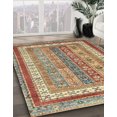 thumbnail image 2 of Ahgly Tapis d'Intérieur Rectangulaire Abstrait Châtaigne Rouge, 8 Pieds x 12 Pieds, 2 of 6