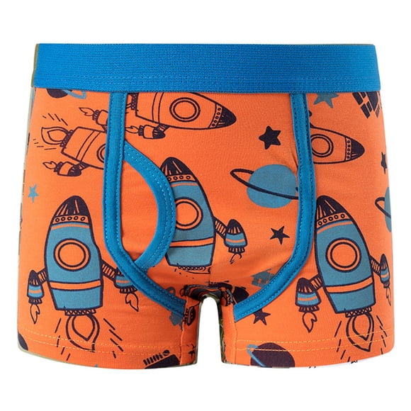 FhsagQ sous-Vêtements sous-Vêtements pour Garçons Taille 16 sous-Vêtements pour Garçons Dessin Animé Pyjamas pour Enfants Filles Ensembles 7-8 sous-Vêtements pour Garçons Taille 7 Coton Orange 8-9 Ans