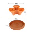 thumbnail image 2 of Stackable Vertical Flower Pot Plastic Multi-layer Garden Planter Tower with Movable Casters, 2 of 6