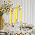 thumbnail image 3 of 8 Pack 10 Inch Yellow Spiral Taper Candle Set, 7/8 Inch Unscented Driples Candlesticks for Home Decoration, 6-7 Hours Burn, 3 of 8