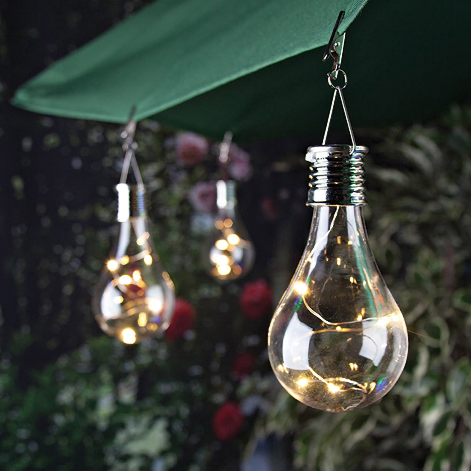 Dvkptbk Solar Garden Lights, Warm White Solar Lights Outdoor, Bright LED Outdoor Lights for Yard, , , Patio, and Walkway