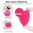 thumbnail image 3 of 3/5 PCS Makeup Sponge Set Makeup Puff Beauty Foundation Blend Sponge Multicolor Beauty Makeup Egg Basic Mixing Sponge Random Color Rose red light blue pink green milk tea color, 3 of 6