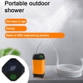 thumbnail image 3 of Graflsoa Pompe de Douche Extérieure Portable avec 3 Réglages de Vitesse, Étanchéité IPX7, Batterie Intégrée pour le Camping, la Randonnée et la Maison - Bleu, 3 of 6