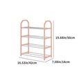 thumbnail image 3 of wycnly Clearance Shoe Rack Shoe Rack Storage Organizer With 4 Tiers Metal Shelves For Bedroom Closet Entry Dorm Room, 3 of 5