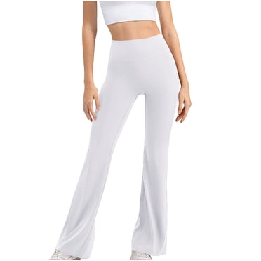 AherBiu Pantalon de Yoga Évasé pour Femmes Taille Haute Extensible Leggings d'Entraînement de Gym Pantalon à Pattes d'Éléphant