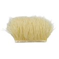 thumbnail image 5 of serony 1 Yard Dyed Ostrich Feather Fringe Trim Ribbon Embellishment Beige, 5 of 5
