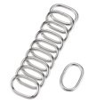 thumbnail image 1 of Unique Bargains Silver Tone Oval Buckles Iron Electroplating (10 Pack), 1 of 4