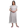 thumbnail image 2 of Moomaya Chemise de Nuit d'Allaitement à Col Rond Imprimée pour Femmes en Coton, 2 of 6