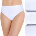 thumbnail image 1 of Vanity Fair Womens Comfort Where It Counts Hi-Cut Panty 3-Pack, 7, 1 of 1