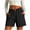 Black, variant on Ziynglg Jean Shorts for Women High Waist Stretch Denim Shorts Summer Wide Leg Casual Jean Shorts Solid Color Shorts