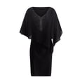 thumbnail image 4 of Meichang Robes Formelles pour Femmes Invitées de Mariage Robe Midi Grande Taille Robes en Chiffon Robe de Soirée Robe de Bal Élégante Robes à Col en V, 4 of 5