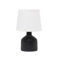 thumbnail image 1 of Simple Designs LT2080-BLK Mini Lampe de Table en Céramique Bocksbeutal, Noir, 1 of 6