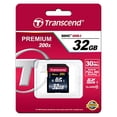 thumbnail image 2 of Transcend 32GB SDHC Class 10 Flash Memory Card Up to 30MB/s (TS32GSDHC10), Blue, 2 of 3