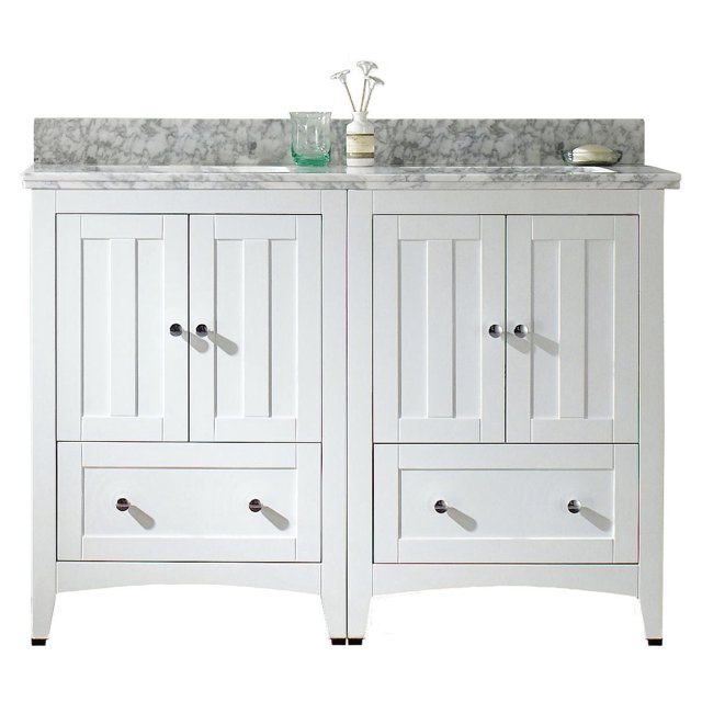 Imaginations Américaines 47,5 pouces W Vanity Set Blanc